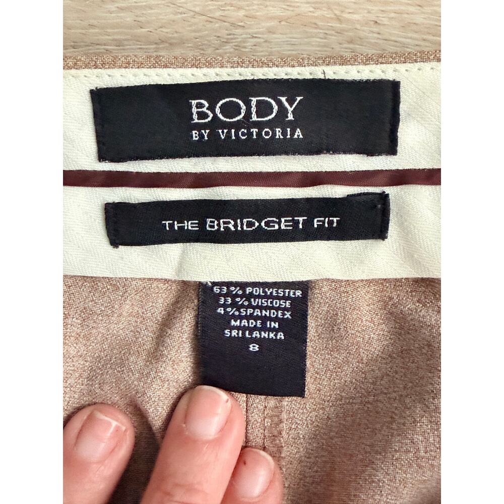 Body by Victoria Tan Brown Dress Pants Bridget Fit Size 8 - Picture 3 of 3